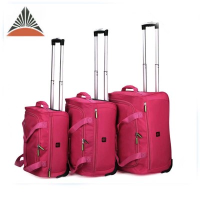 Polyester Luggage Custom Duffle Travel Lady Trolley Bag