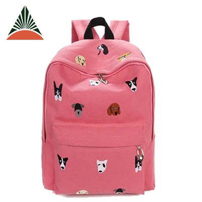 Canvas Children Cartoon Bag Kids School Bag Backpack