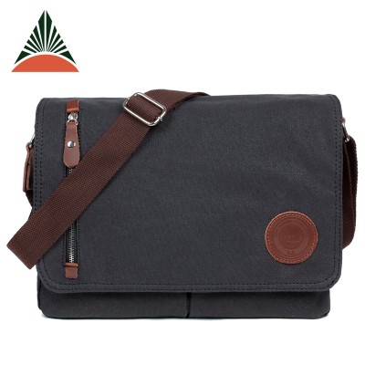 Men Customized Canvas Cross-body Satchel Sling Shoulder Messenger Bag